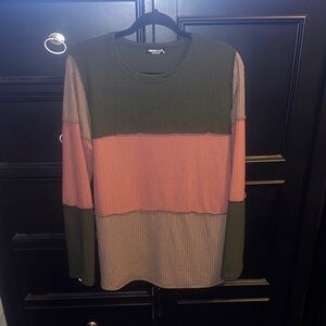 HEIMISH USA Lg Women's Multicolor Crewneck Top